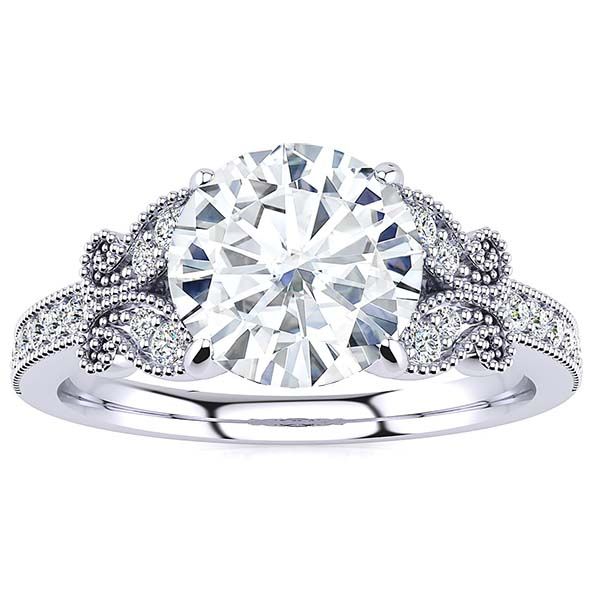 Butterfly Moissanite Ring