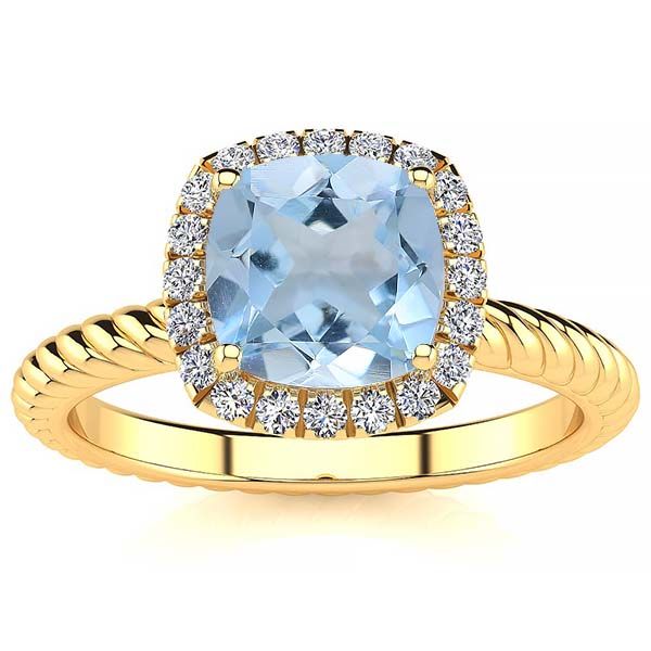 Alyssa Aquamarine Ring