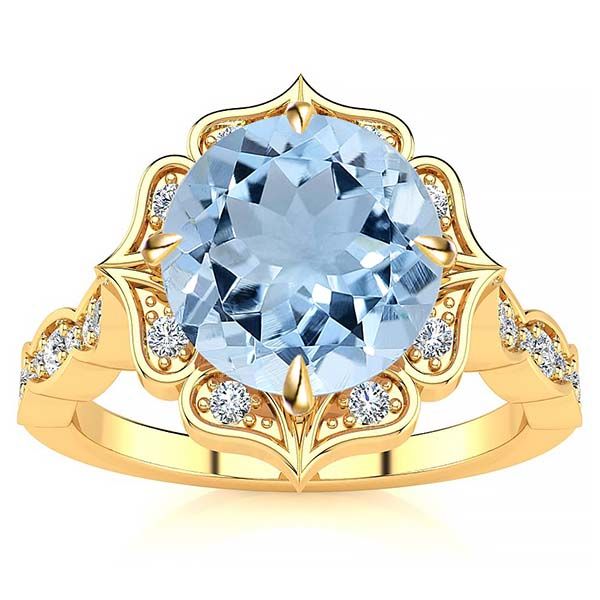 Permila Aquamarine Ring