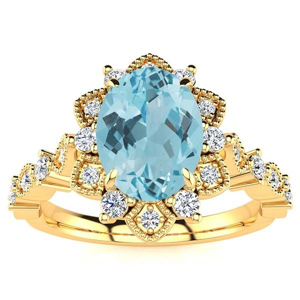 Brenda Aquamarine Ring