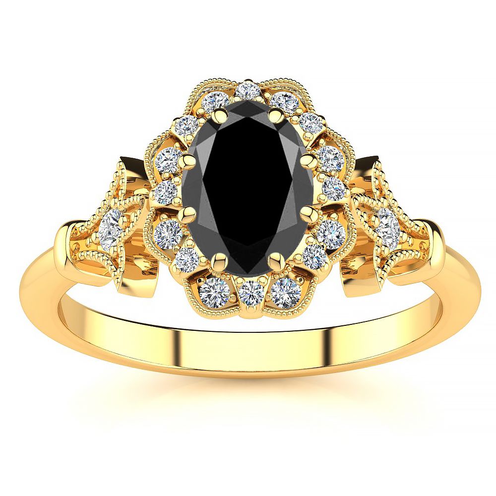 Stephanie Black Diamond Ring