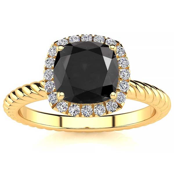 Alyssa Black Diamond Ring