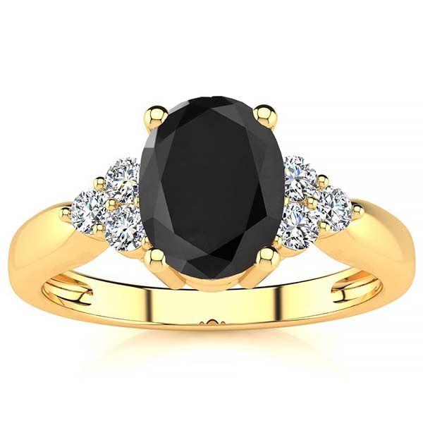 Selena Black Diamond Ring