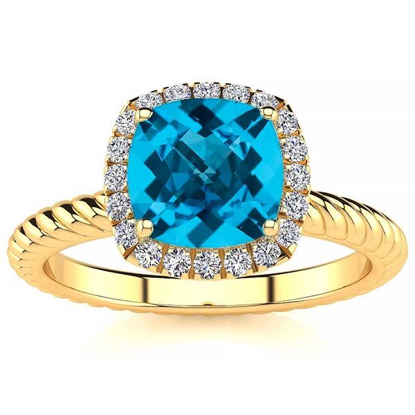 Alyssa Blue Topaz Ring