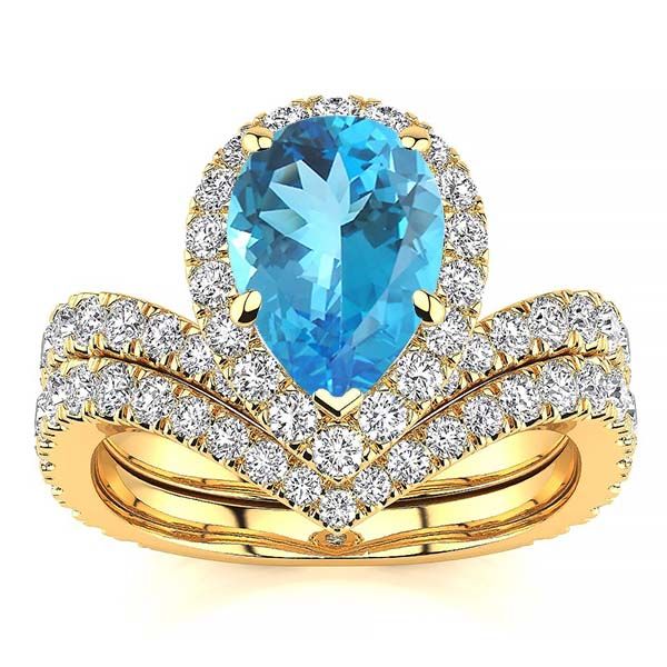 Anna Blue Topaz Ring