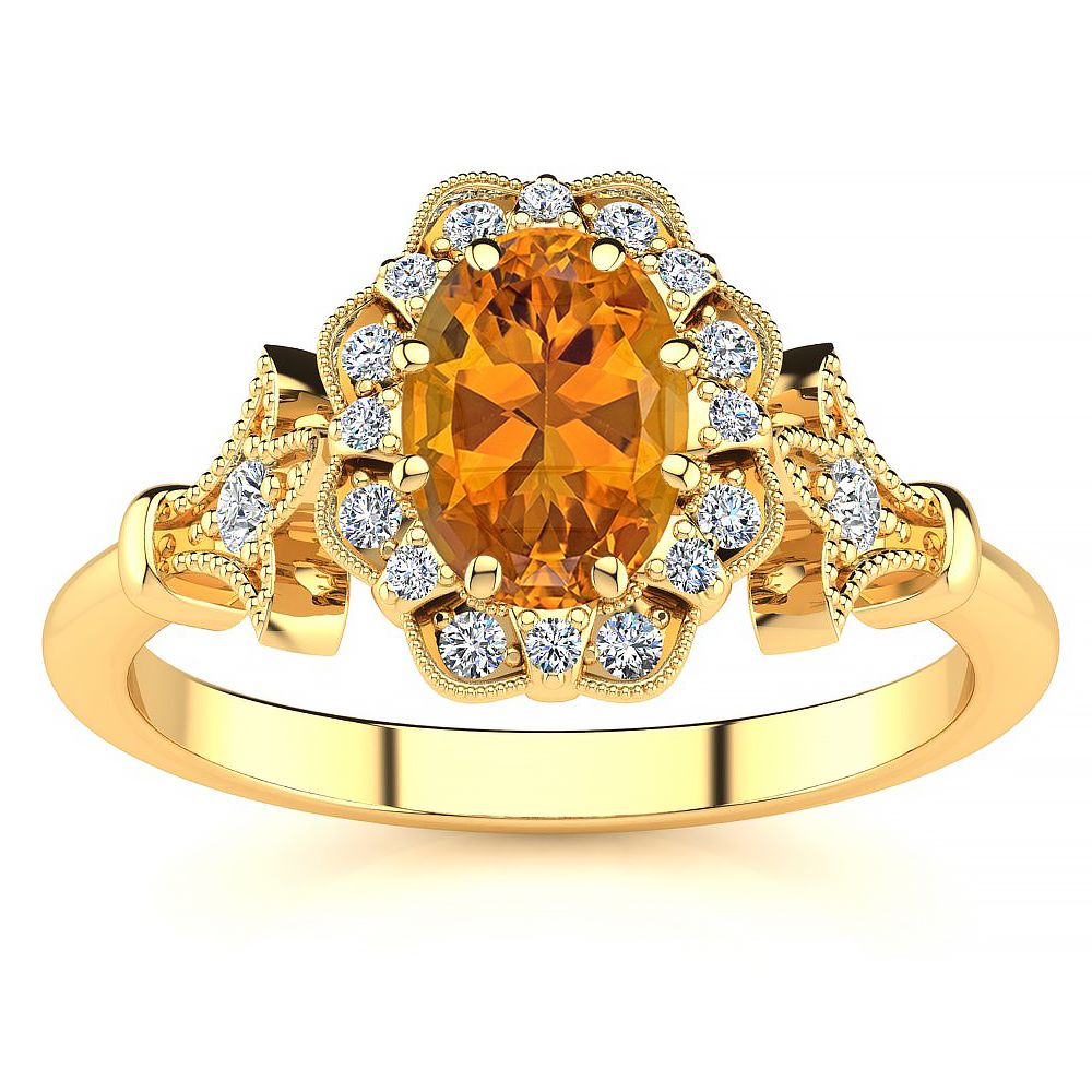 Stephanie Citrine Ring
