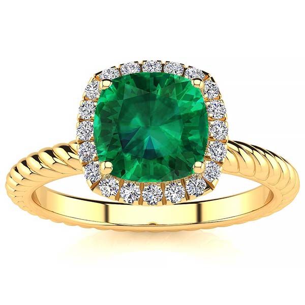 Alyssa Emerald Ring