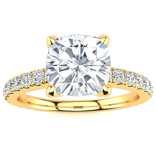 Valerie Cushion Moissanite Ring