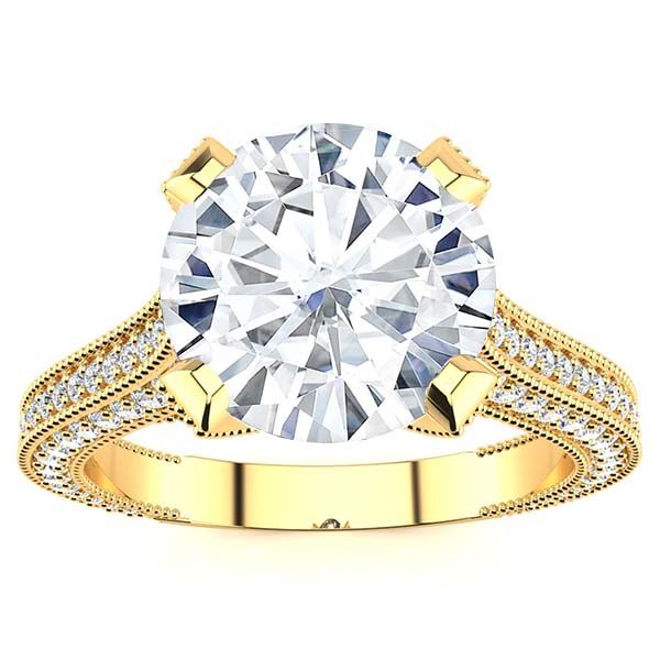 Donatella Moissanite Ring