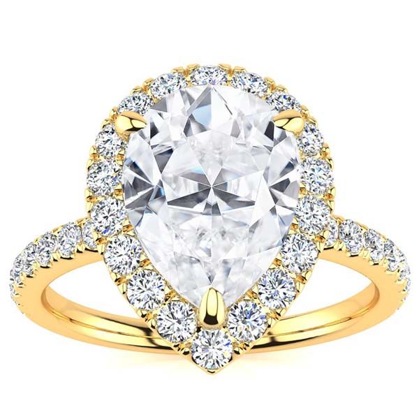 Aminah Moissanite Ring
