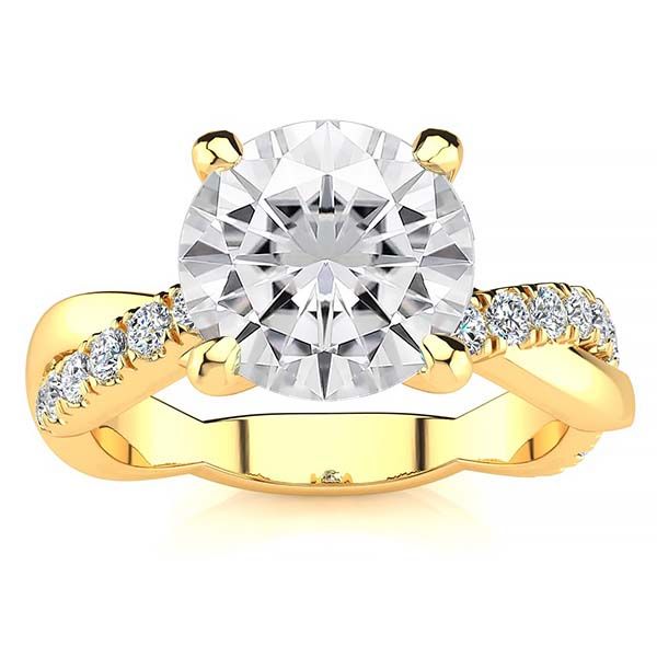 June Moissanite Ring