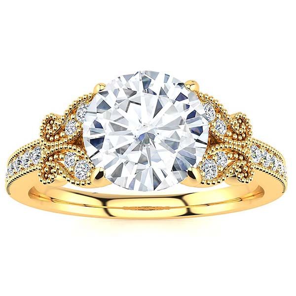 Butterfly Moissanite Ring