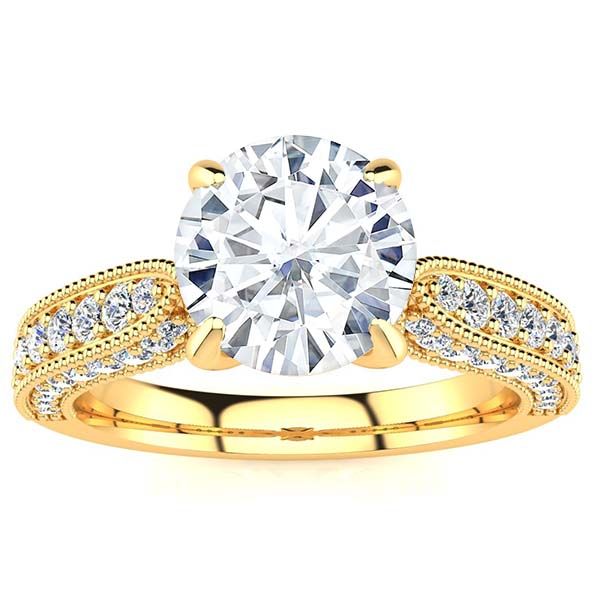 Heather Moissanite Ring