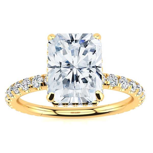 Crystal Moissanite Ring