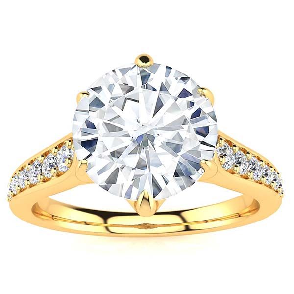Vine Moissanite Ring