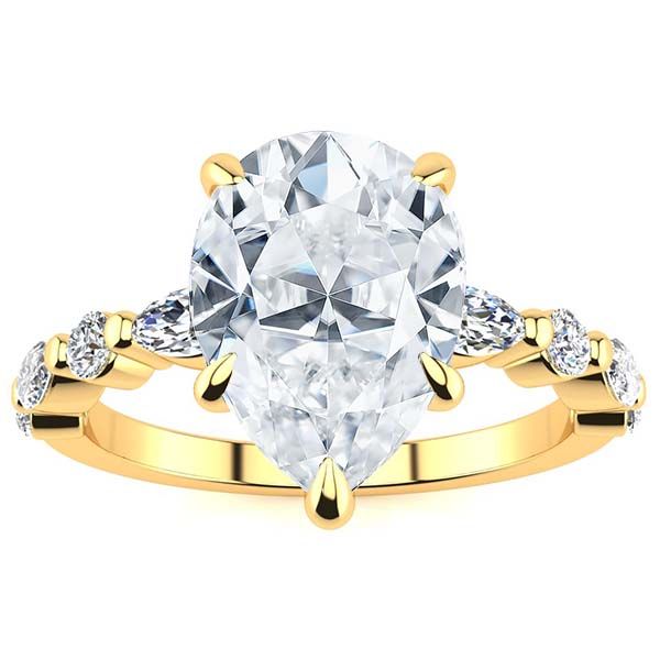 Leah Moissanite Ring