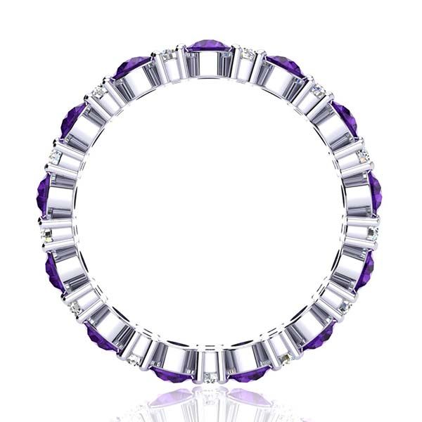 Garland Amethyst And Diamond Ring