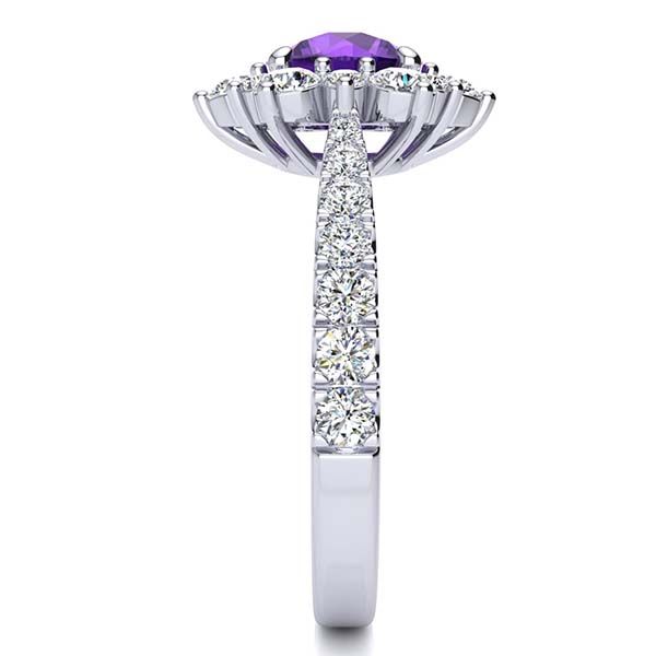 Snowflake Amethyst Ring
