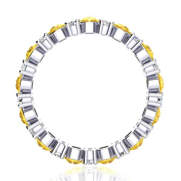 Garland Citrine And Diamond Ring