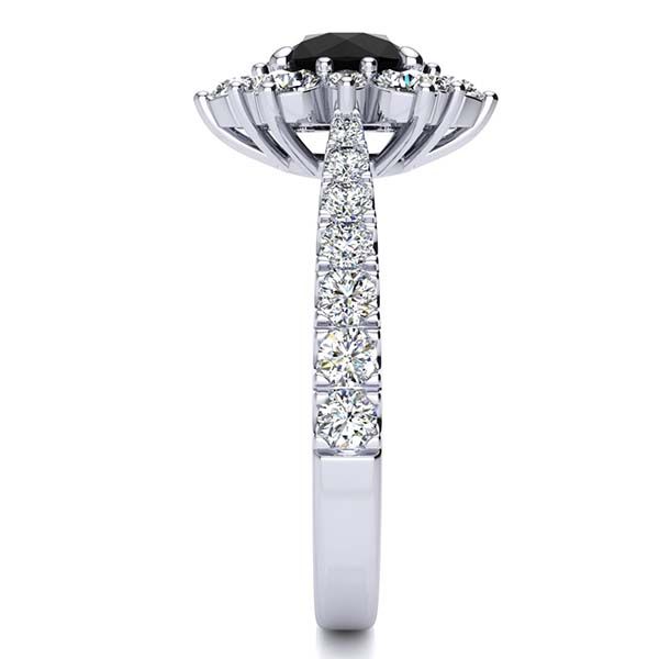Snowflake Black Diamond Ring