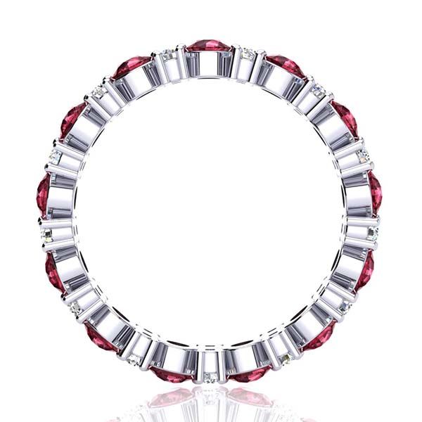 Garland Garnet And Diamond Ring