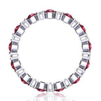 Garland Garnet And Diamond Ring
