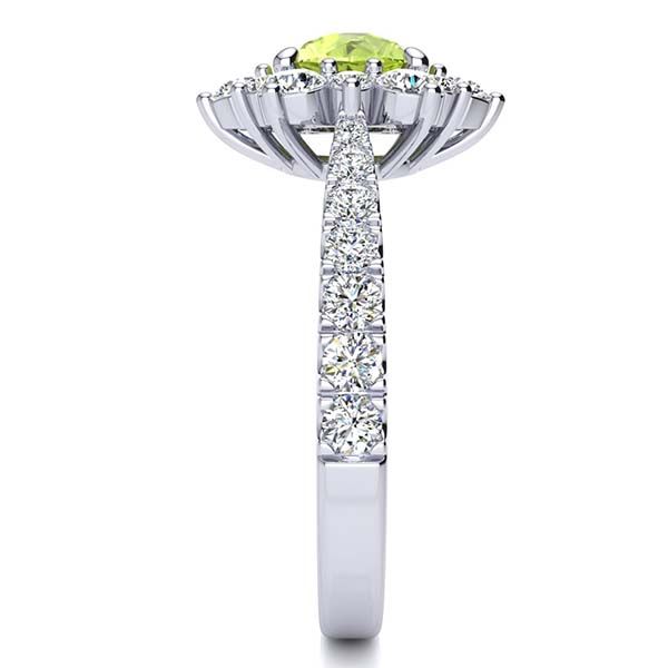 Snowflake Peridot Ring
