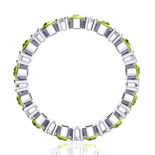 Garland Peridot And Diamond Ring