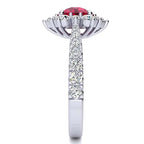 Snowflake Ruby Ring