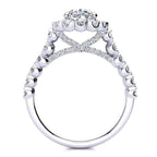Cynthia Oval Moissanite Ring