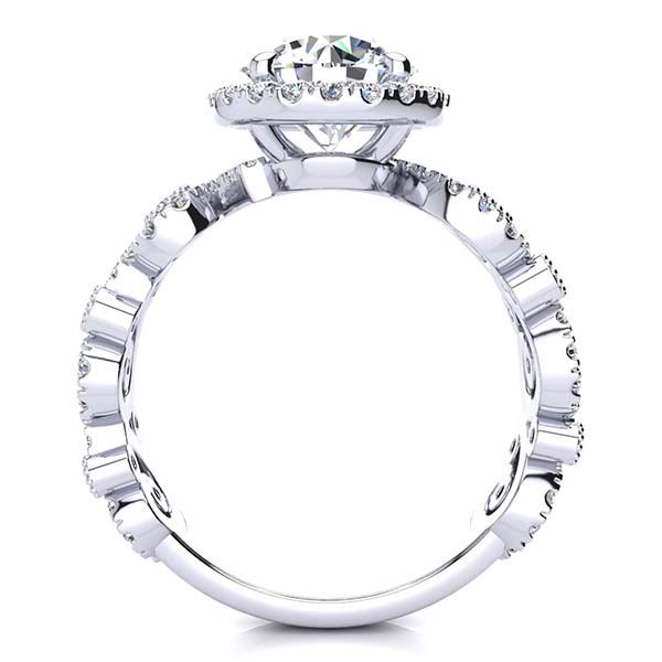 Swirl Moissanite Ring