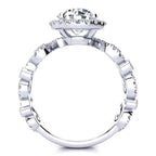 Swirl Moissanite Ring