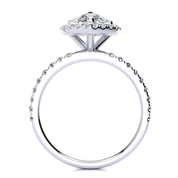 Aminah Moissanite Ring