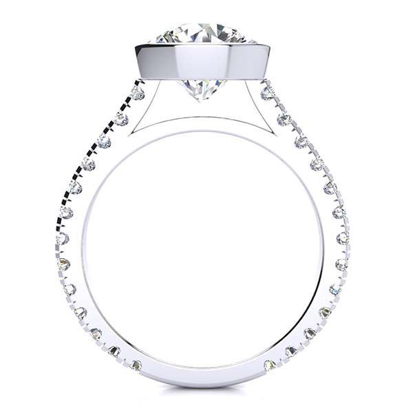 Jade Moissanite Ring