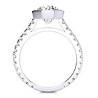 Jade Moissanite Ring