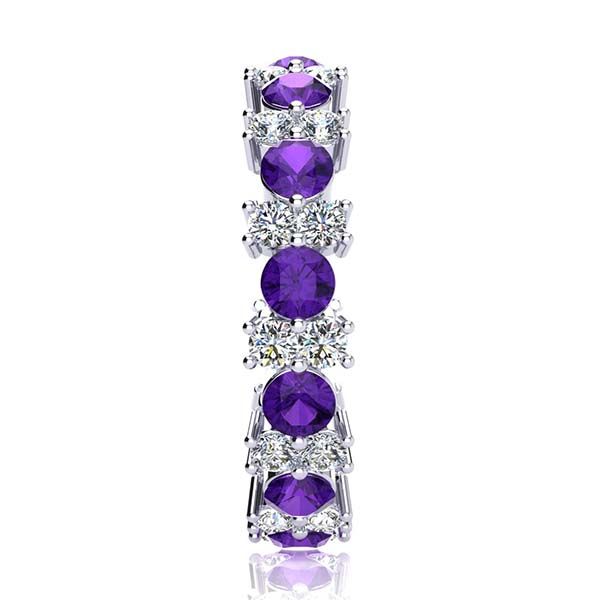 Garland Amethyst And Diamond Ring