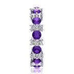 Garland Amethyst And Diamond Ring