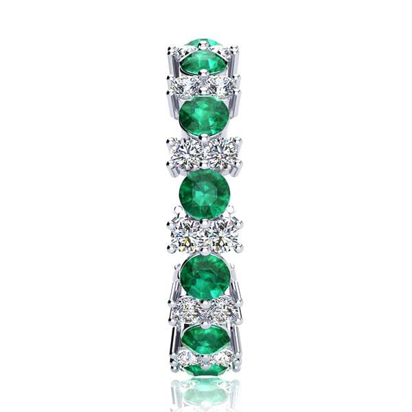 Garland Emerald And Diamond Ring