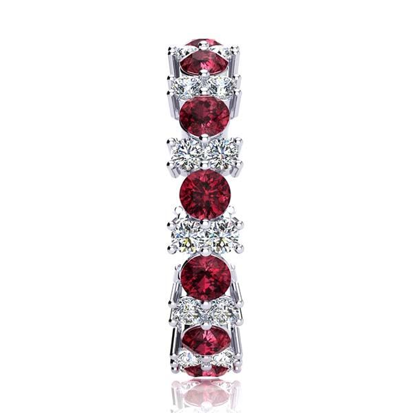 Garland Garnet And Diamond Ring