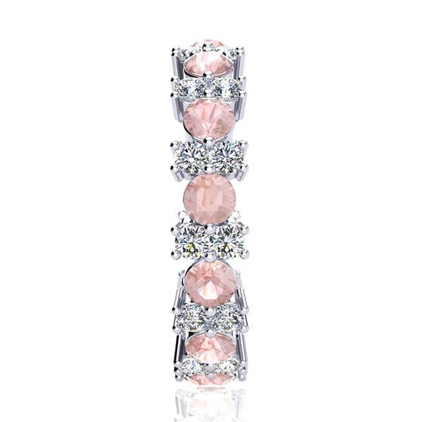 Garland Morganite And Diamond Ring