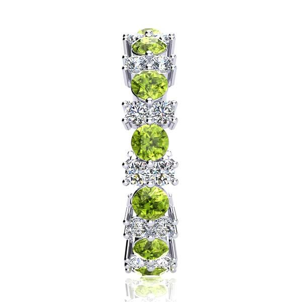 Garland Peridot And Diamond Ring
