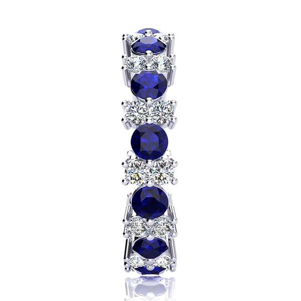 Garland Sapphire And Diamond Ring