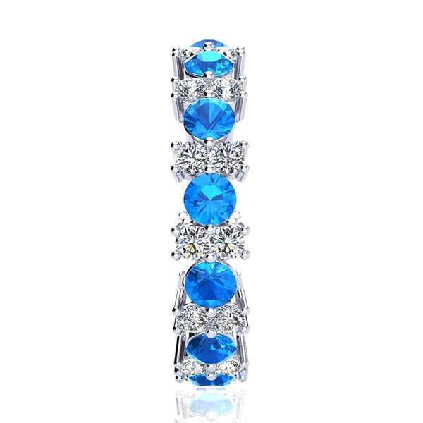 Garland Topaz And Diamond Ring