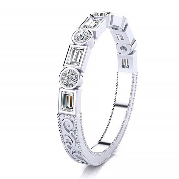 Megan Baguette Diamond Ring