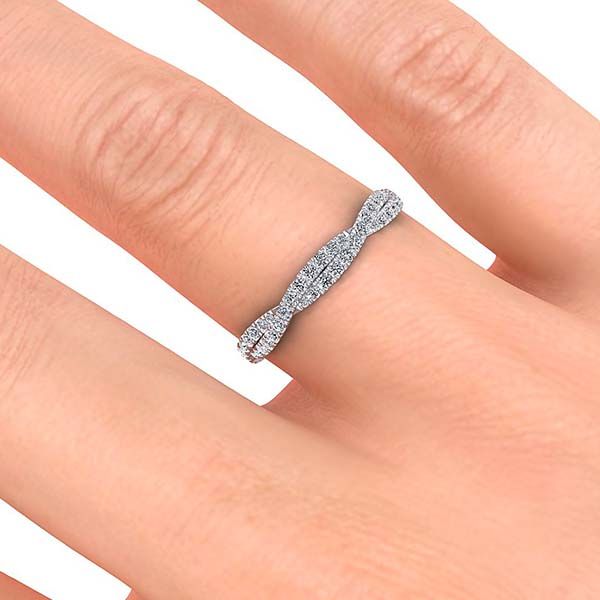 Twist Diamond Ring