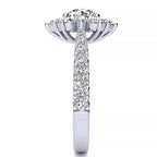 Snowflake Moissanite Ring