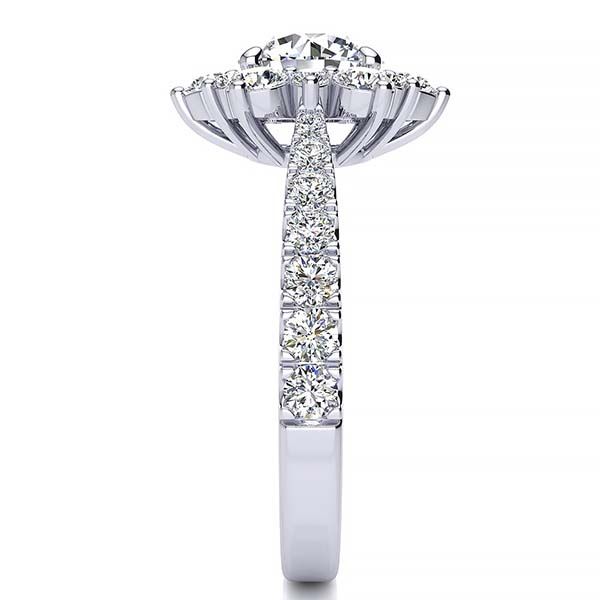 Snowflake Moissanite Ring