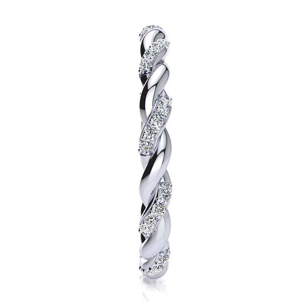 Braided Diamond Ring