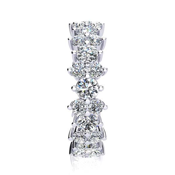Kristal Moissanite Eternity Ring