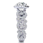 Swirl Moissanite Ring